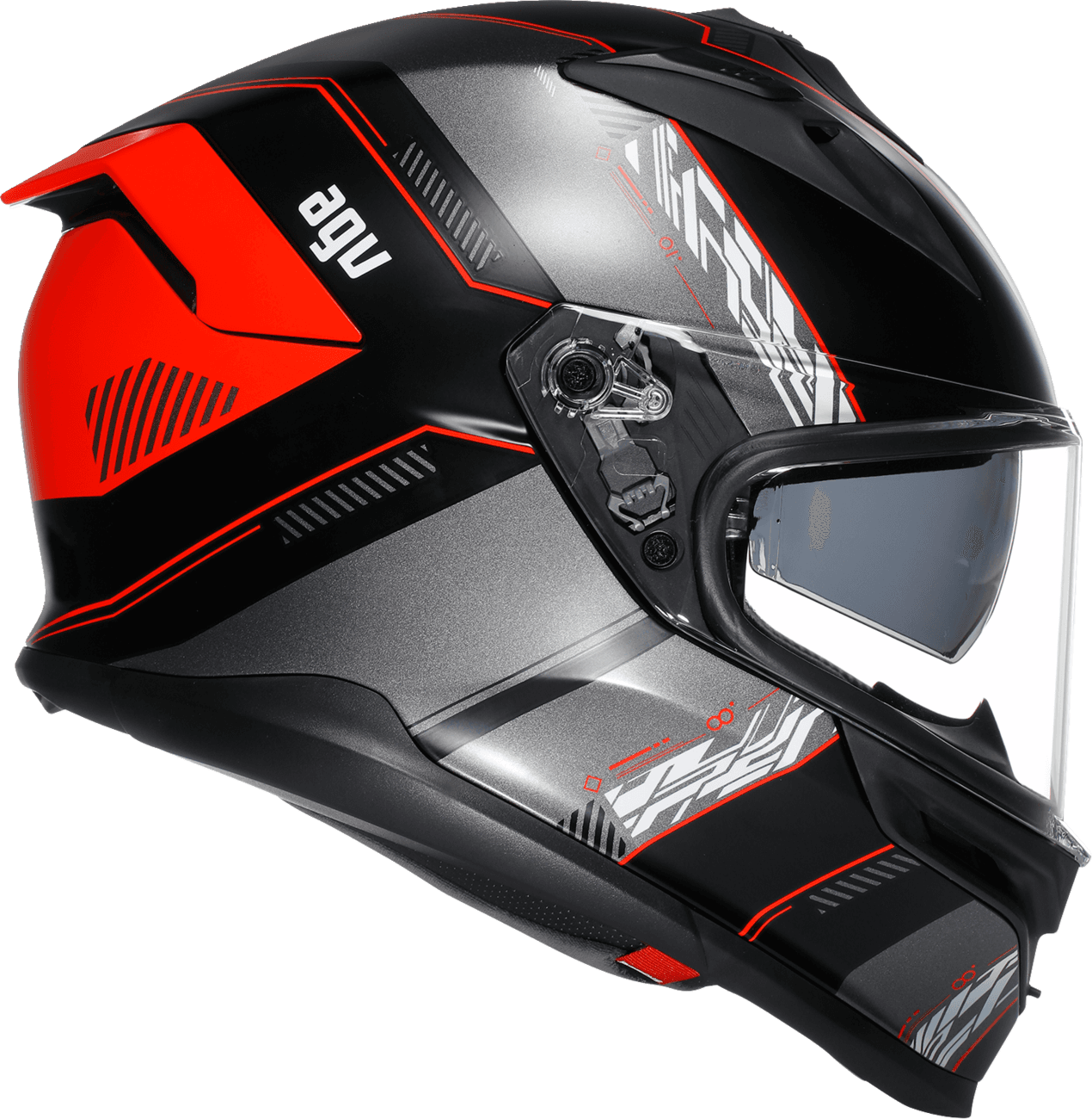 AGV 0101-17982 K7 Helmet - Kyber - Matte Black/Red - 2XL