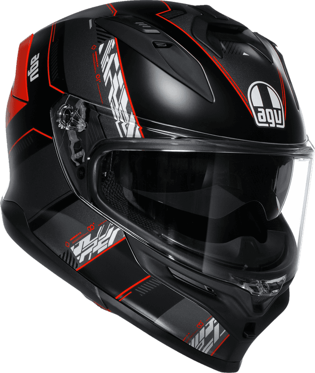 AGV 0101-17982 K7 Helmet - Kyber - Matte Black/Red - 2XL — image 7 of 7