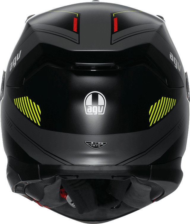 AGV 0101-17986 K7 Helmet - Kyber - Matte Gray/Yellow Fluo - Large — image 4 of 7