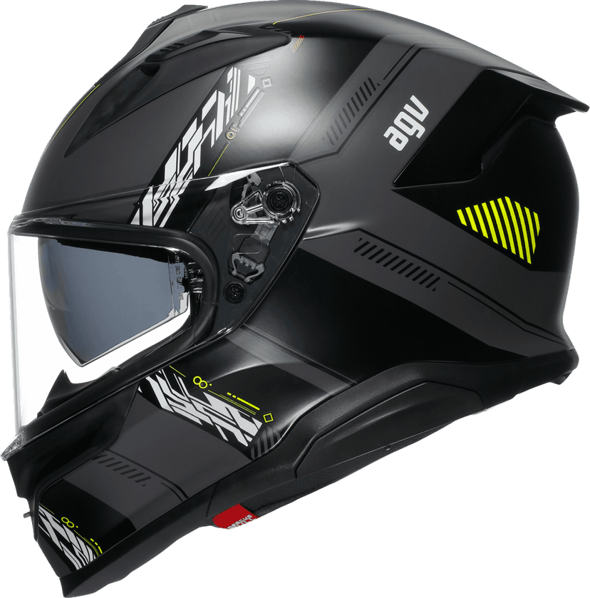 AGV 0101-17988 K7 Helmet - Kyber - Matte Gray/Yellow Fluo - 2XL — image 5 of 7