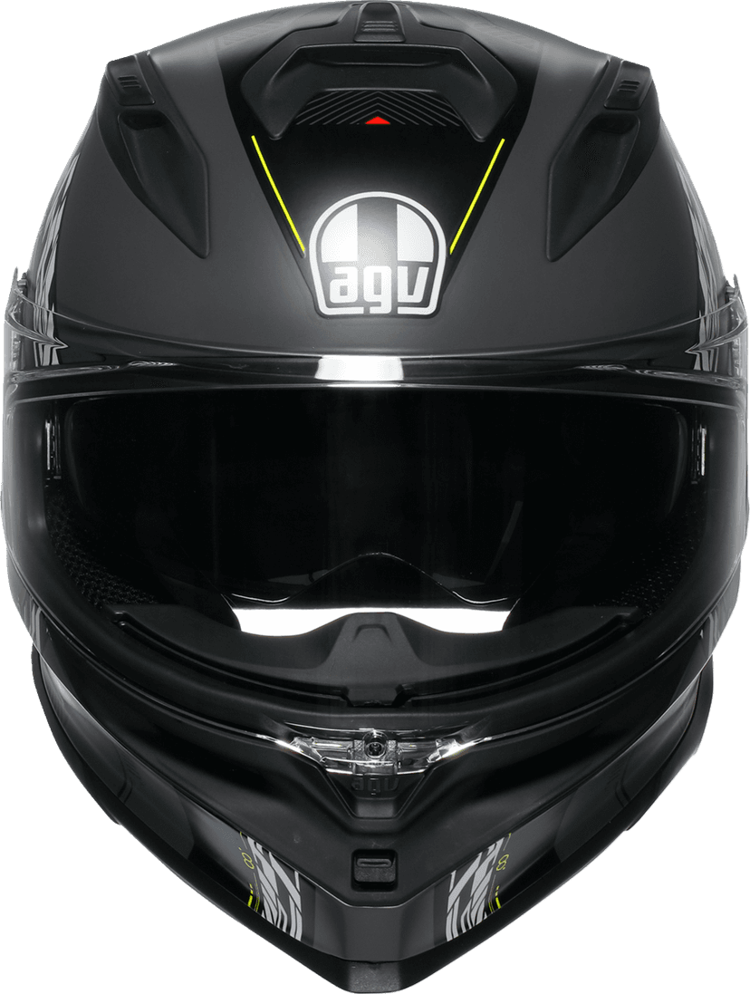 AGV 0101-17988 K7 Helmet - Kyber - Matte Gray/Yellow Fluo - 2XL — image 6 of 7