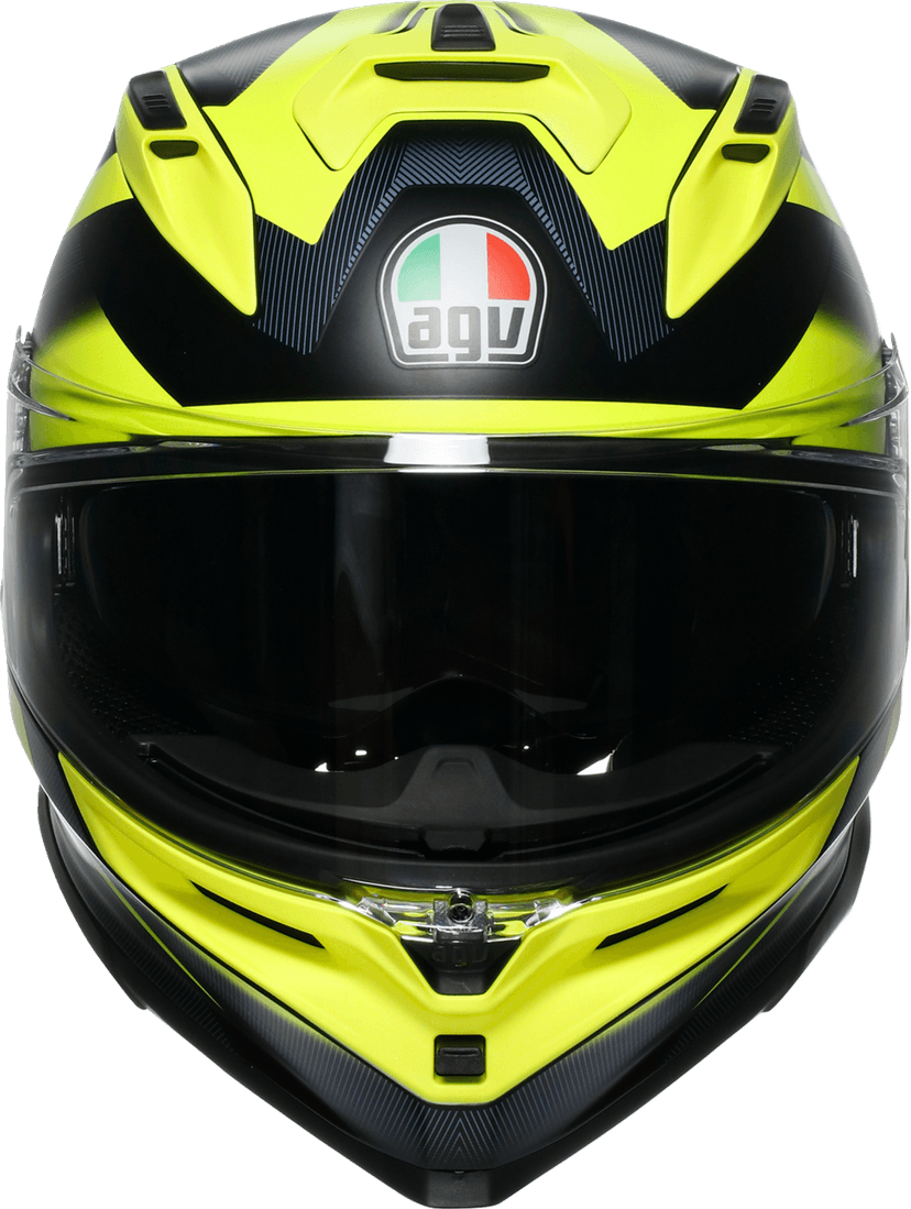 AGV 0101-17989 K7 Helmet - Glimpse - Matte Black/Yellow Fluo - Small — image 2 of 7