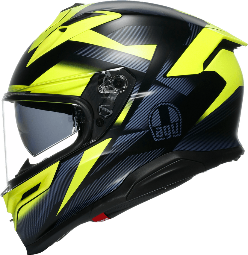 AGV 0101-17989 K7 Helmet - Glimpse - Matte Black/Yellow Fluo - Small — image 3 of 7