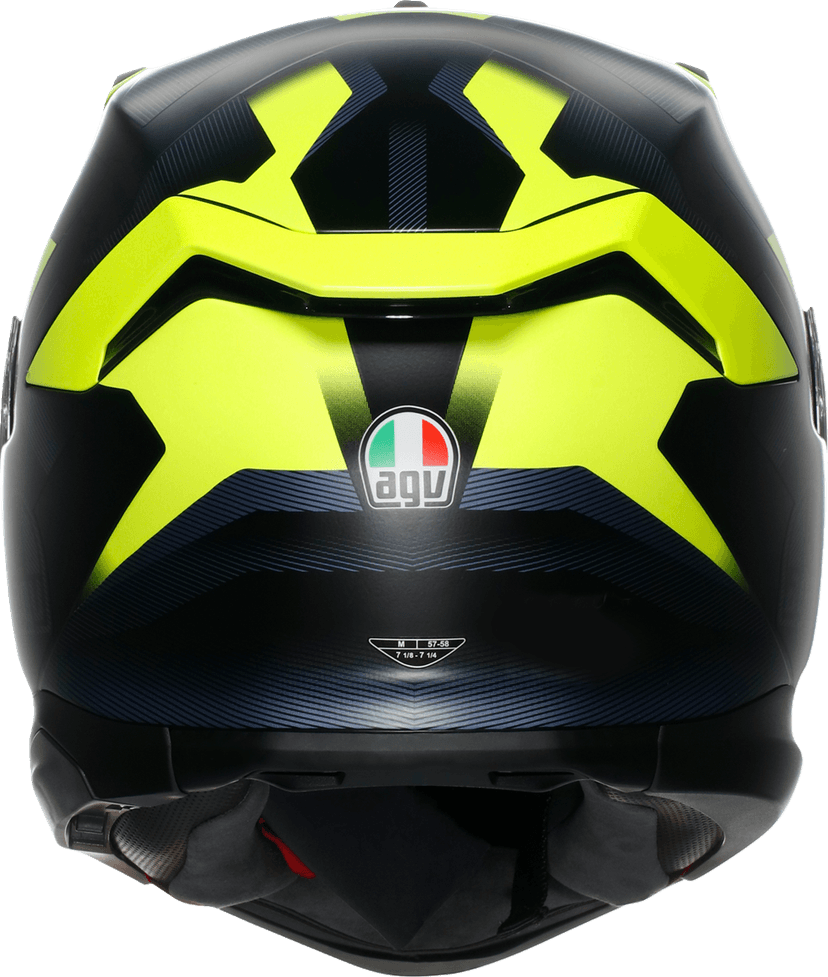 AGV 0101-17992 K7 Helmet - Glimpse - Matte Black/Yellow Fluo - XL — image 5 of 7