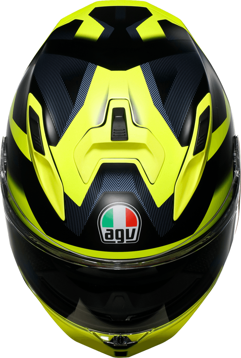 AGV 0101-17992 K7 Helmet - Glimpse - Matte Black/Yellow Fluo - XL — image 1 of 7