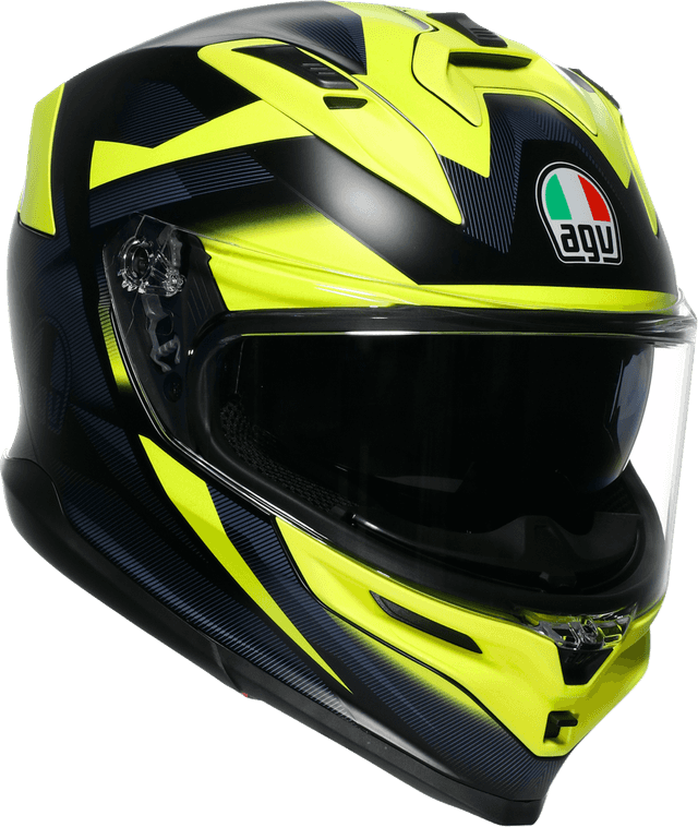 AGV 0101-17993 K7 Helmet - Glimpse - Matte Black/Yellow Fluo - 2XL — image 5 of 7