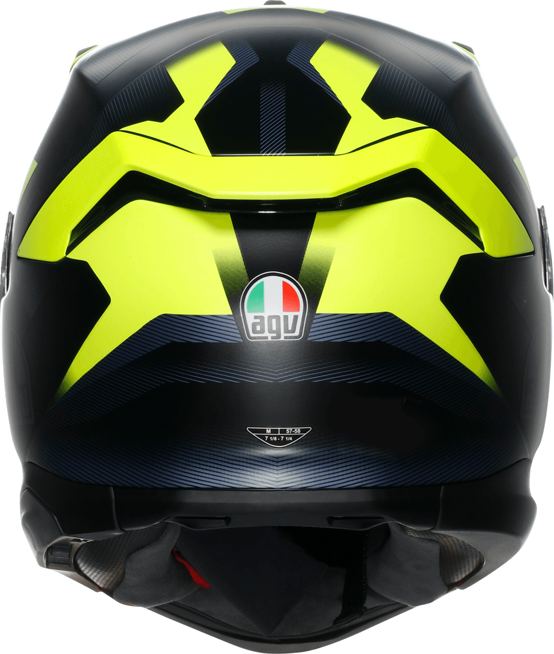 AGV 0101-17993 K7 Helmet - Glimpse - Matte Black/Yellow Fluo - 2XL
