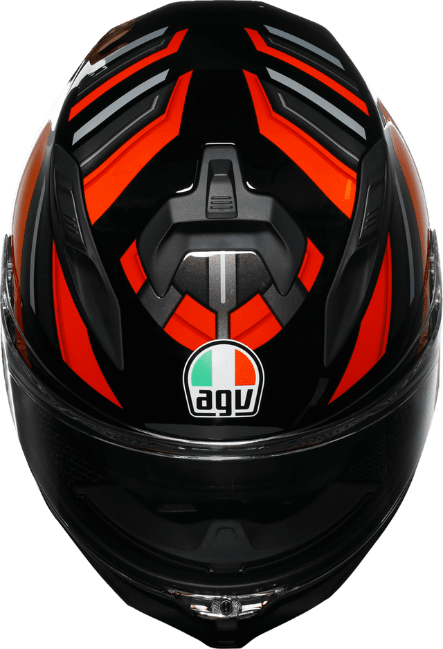 AGV 0101-17994 K7 Helmet - Taurax - Black/Red - Small — image 7 of 7