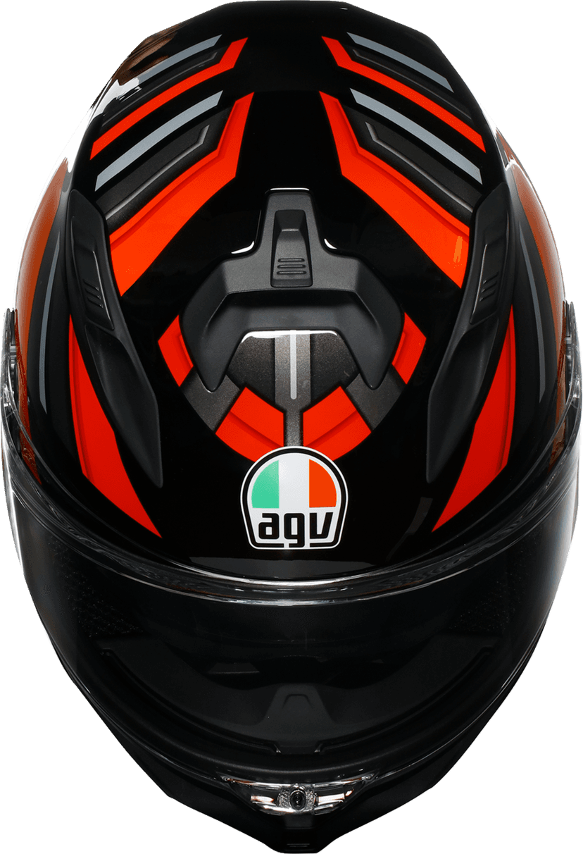 AGV 0101-17995 K7 Helmet - Taurax - Black/Red - Medium — image 7 of 7