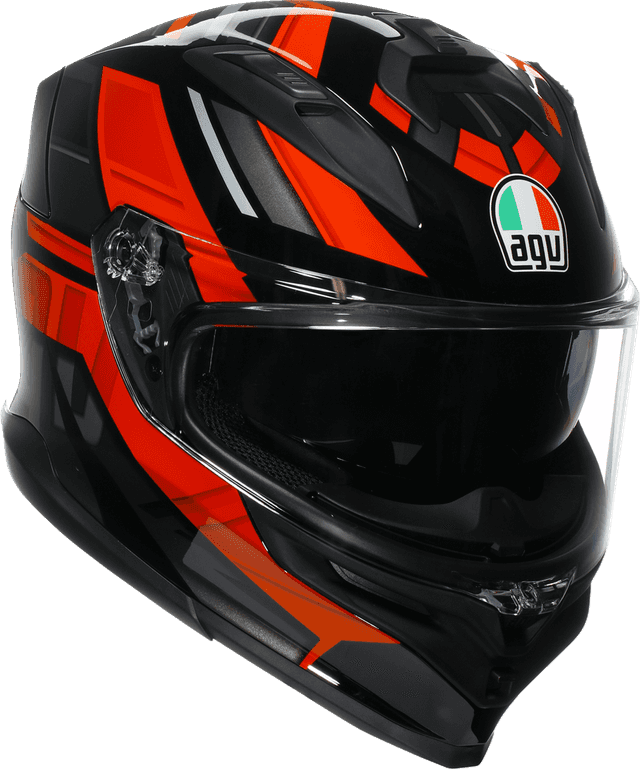 AGV 0101-17995 K7 Helmet - Taurax - Black/Red - Medium — image 2 of 7