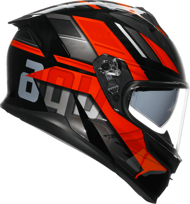 AGV 0101-17998 K7 Helmet - Taurax - Black/Red - 2XL — image 6 of 7