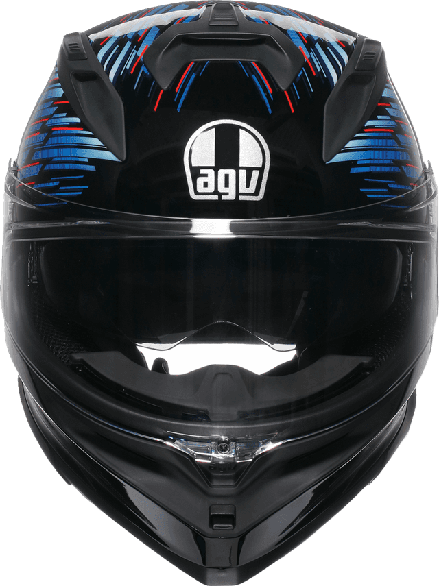 AGV 0101-17999 K7 Helmet - Genisys - Black/Blue/Gray - Small — image 6 of 7
