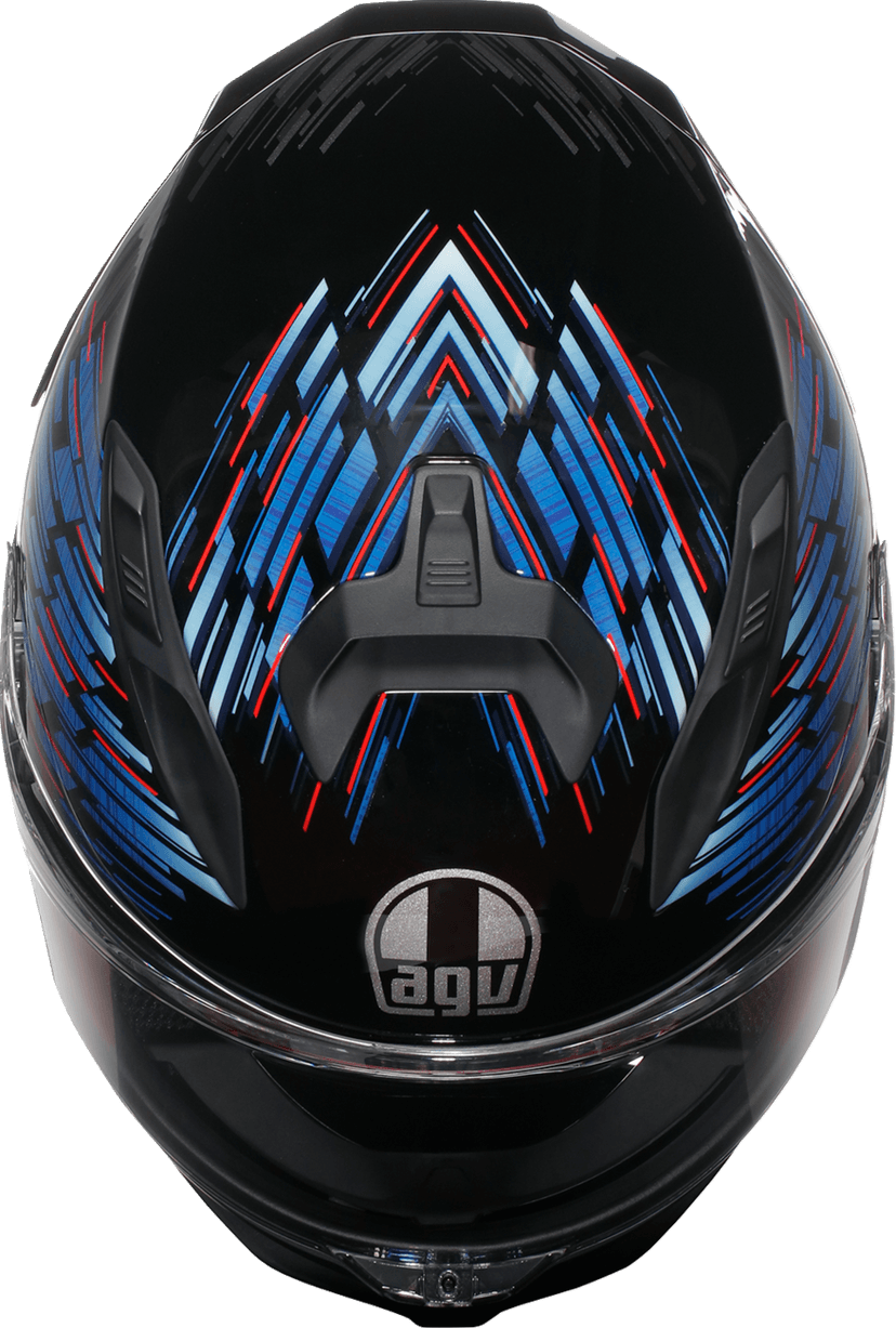 AGV 0101-18000 K7 Helmet - Genisys - Black/Blue/Gray - Medium — image 7 of 7