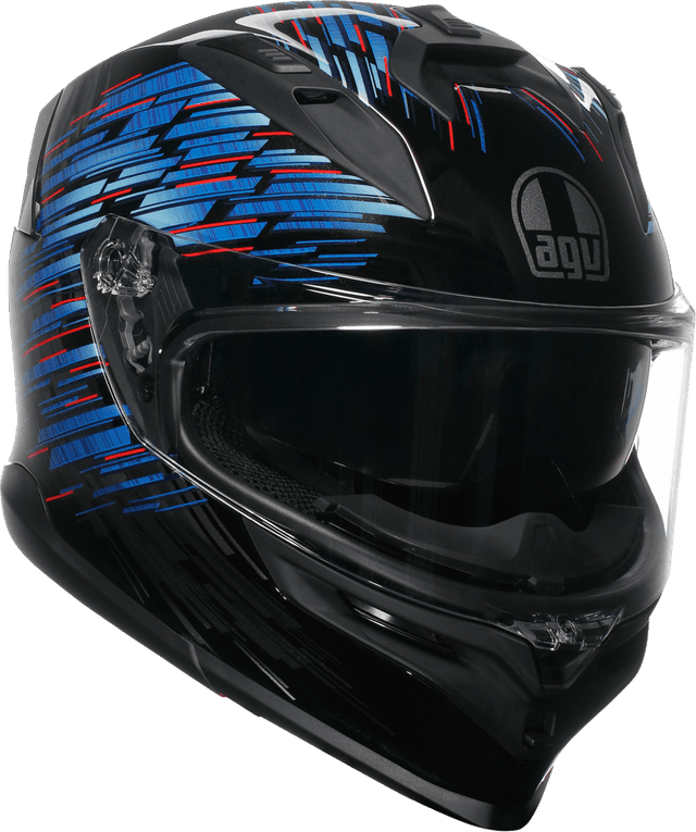 AGV 0101-18000 K7 Helmet - Genisys - Black/Blue/Gray - Medium — image 1 of 7