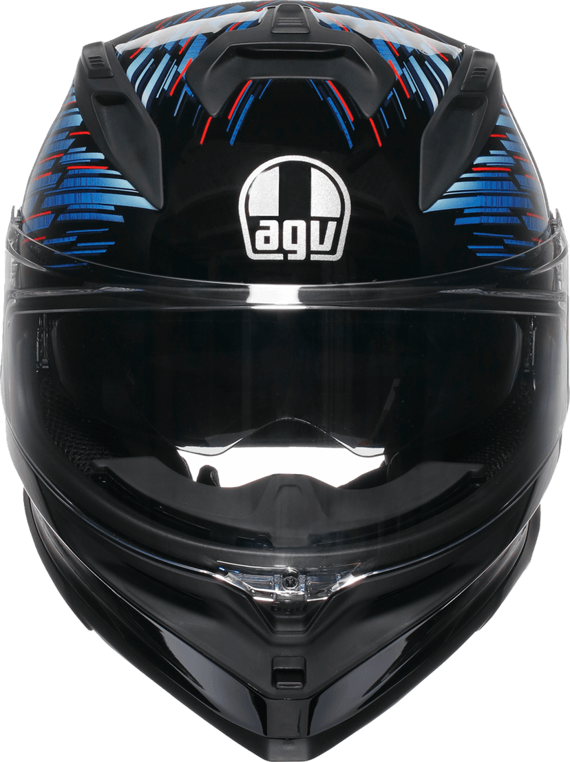 AGV 0101-18003 K7 Helmet - Genisys - Black/Blue/Gray - 2XL — image 7 of 7