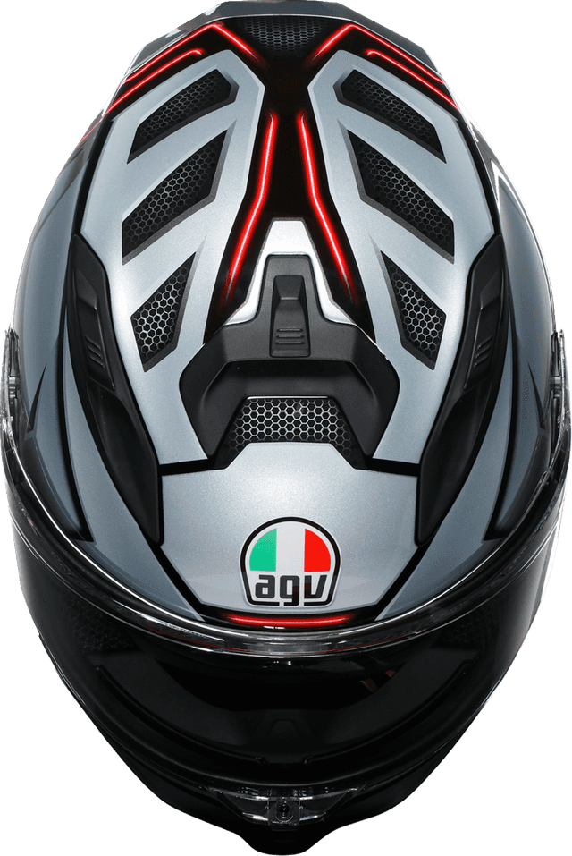 AGV 0101-18004 K7 Helmet - Jaeger - Black/Silver - Small — image 7 of 7