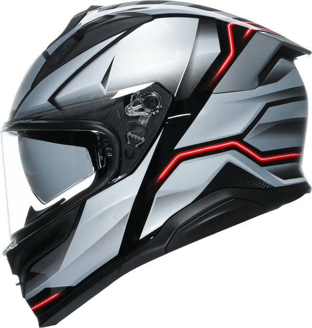 AGV 0101-18005 K7 Helmet - Jaeger - Black/Silver - Medium — image 5 of 7