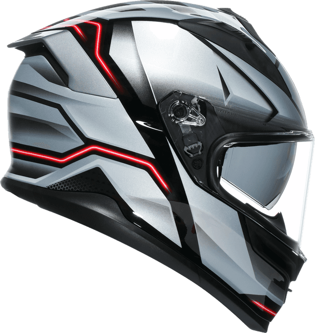 AGV 0101-18005 K7 Helmet - Jaeger - Black/Silver - Medium — image 2 of 7