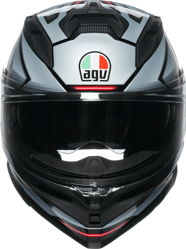 AGV 0101-18006 K7 Helmet - Jaeger - Black/Silver - Large — image 6 of 7