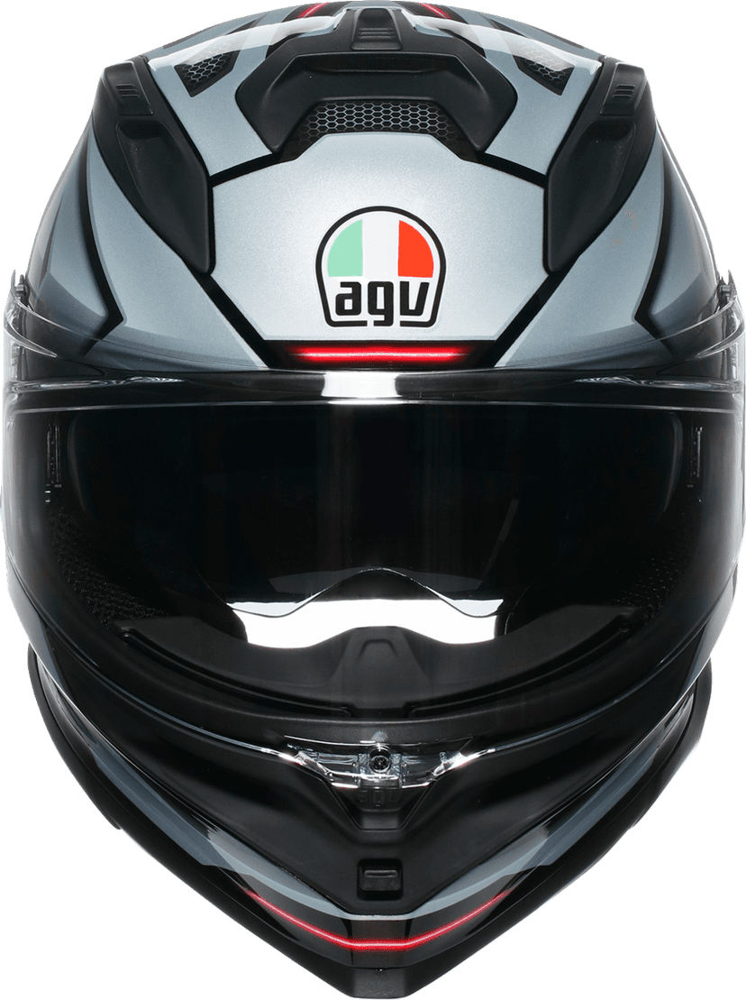 AGV 0101-18007 K7 Helmet - Jaeger - Black/Silver - XL — image 6 of 7