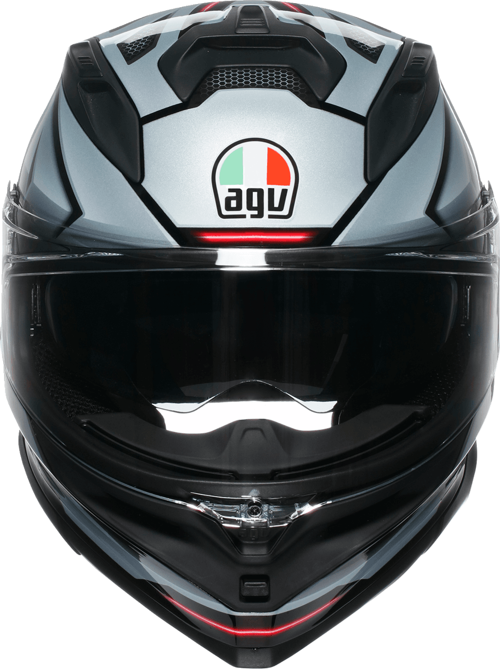AGV 0101-18008 K7 Helmet - Jaeger - Black/Silver - 2XL
