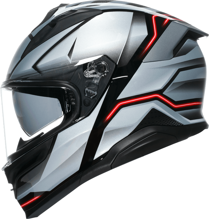 AGV 0101-18008 K7 Helmet - Jaeger - Black/Silver - 2XL — image 6 of 7