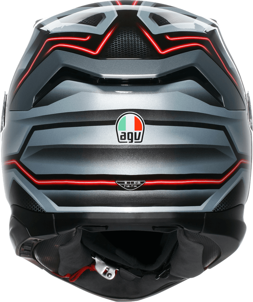 AGV 0101-18008 K7 Helmet - Jaeger - Black/Silver - 2XL — image 5 of 7