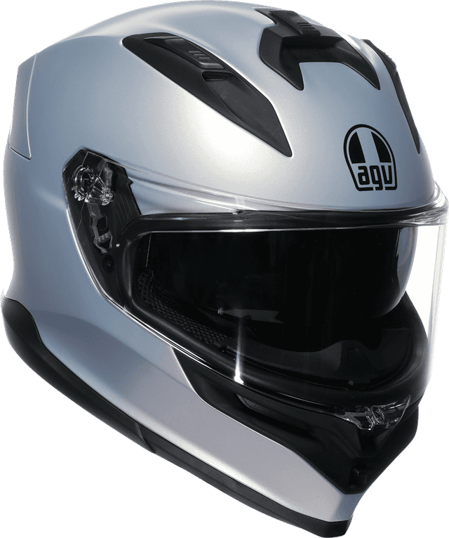 AGV 0101-18012 K7 Helmet - Mono - Matte Prisma Silver - Large — image 1 of 7