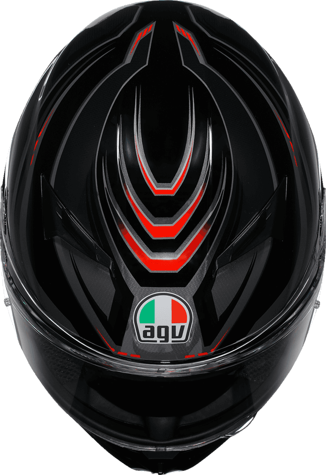 AGV 0101-18034 K3 Helmet - Syth - Black/Red - Medium — image 6 of 6