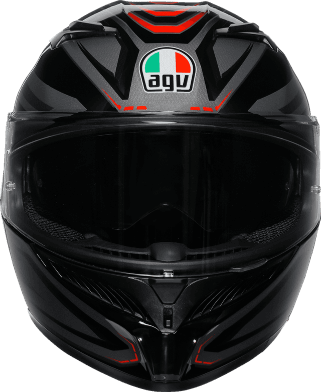 AGV 0101-18034 K3 Helmet - Syth - Black/Red - Medium — image 2 of 6