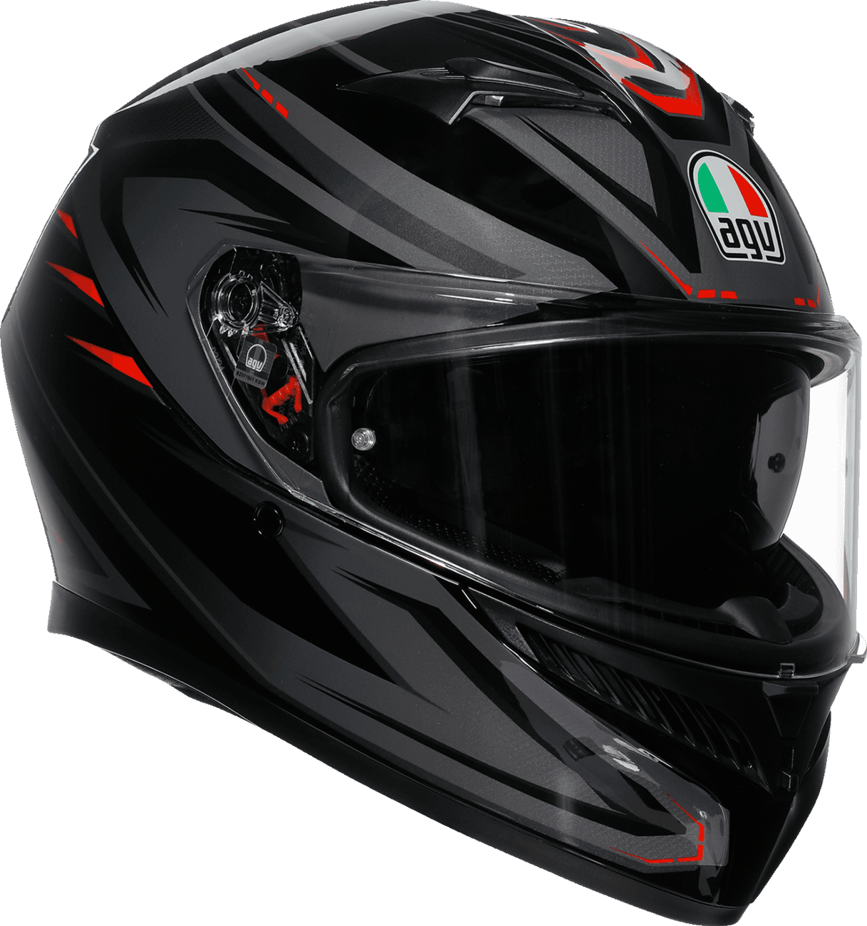AGV 0101-18035 K3 Helmet - Syth - Black/Red - Large
