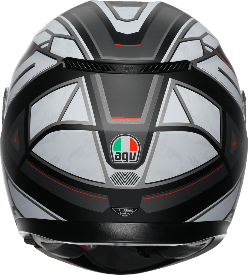 AGV 0101-18042 K3 Helmet - Rivia - Matte Black/White - 2XL — image 3 of 7