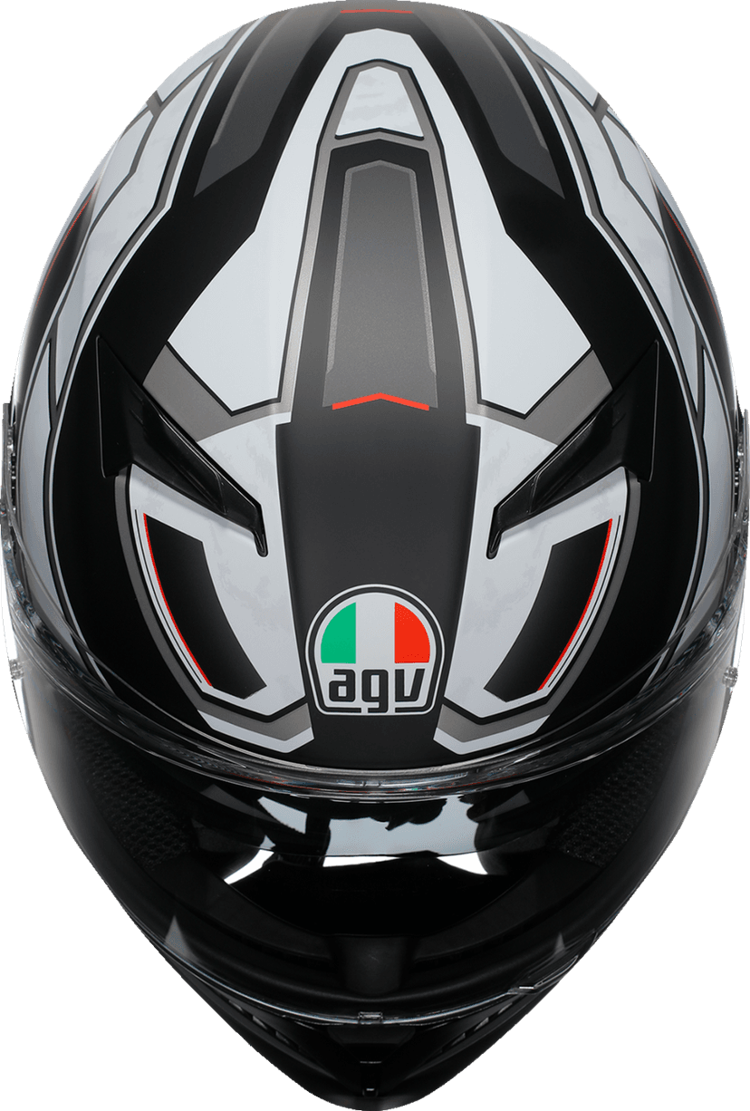 AGV 0101-18042 K3 Helmet - Rivia - Matte Black/White - 2XL — image 7 of 7