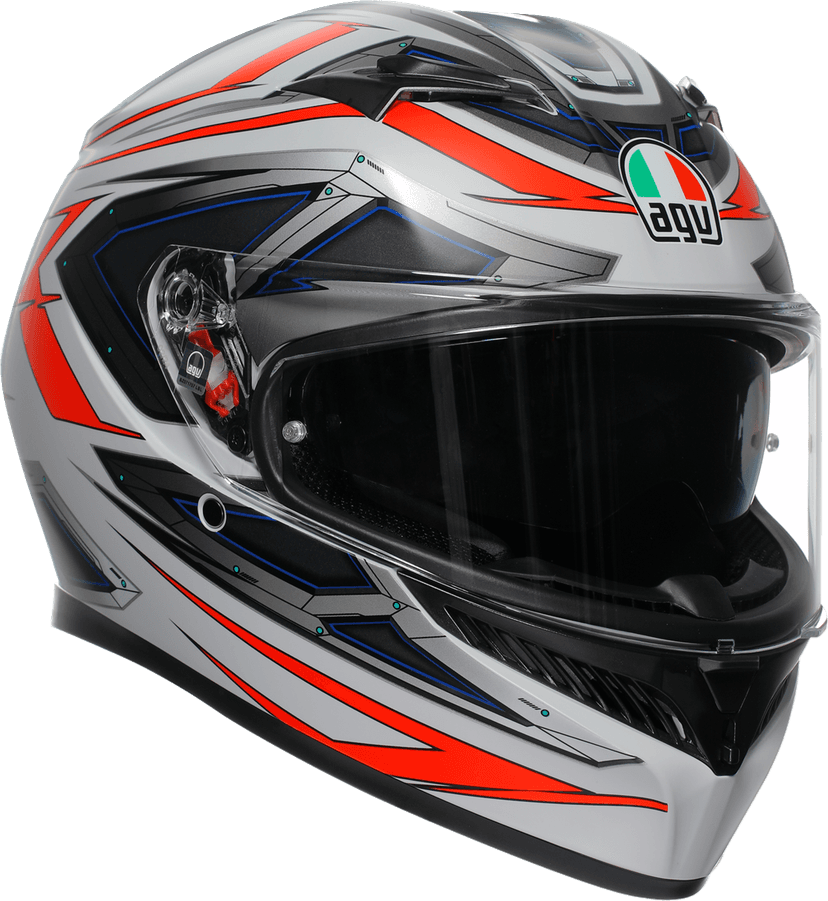 AGV 0101-18044 K3 Helmet - Space - Matte White/Red Fluo - Medium — image 1 of 7
