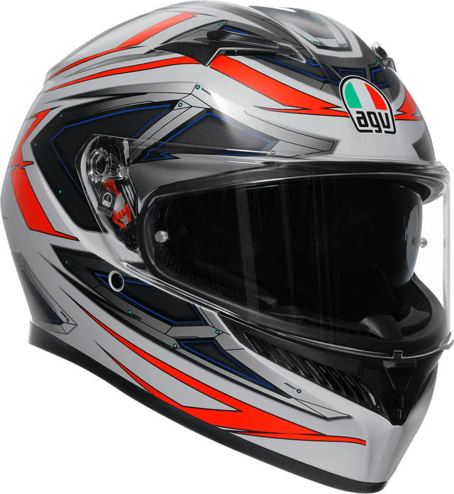 AGV 0101-18046 K3 Helmet - Space - Matte White/Red Fluo - XL — image 1 of 7