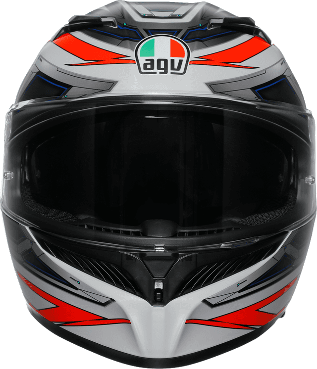 AGV 0101-18047 K3 Helmet - Space - Matte White/Red Fluo - 2XL — image 6 of 7