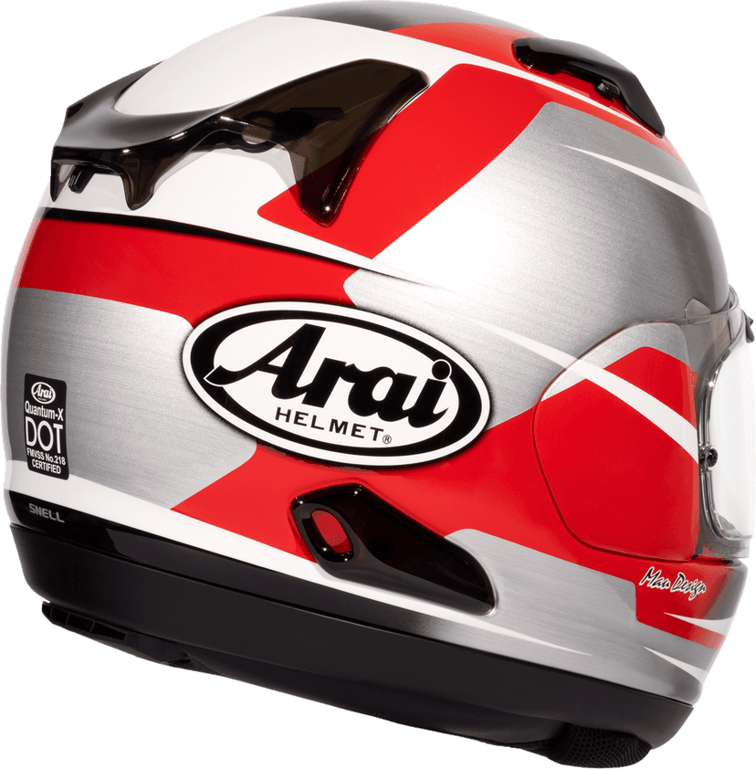 ARAI HELMETS 010118117 Quantum-X Helmet - Steel - Red - Small — image 5 of 10