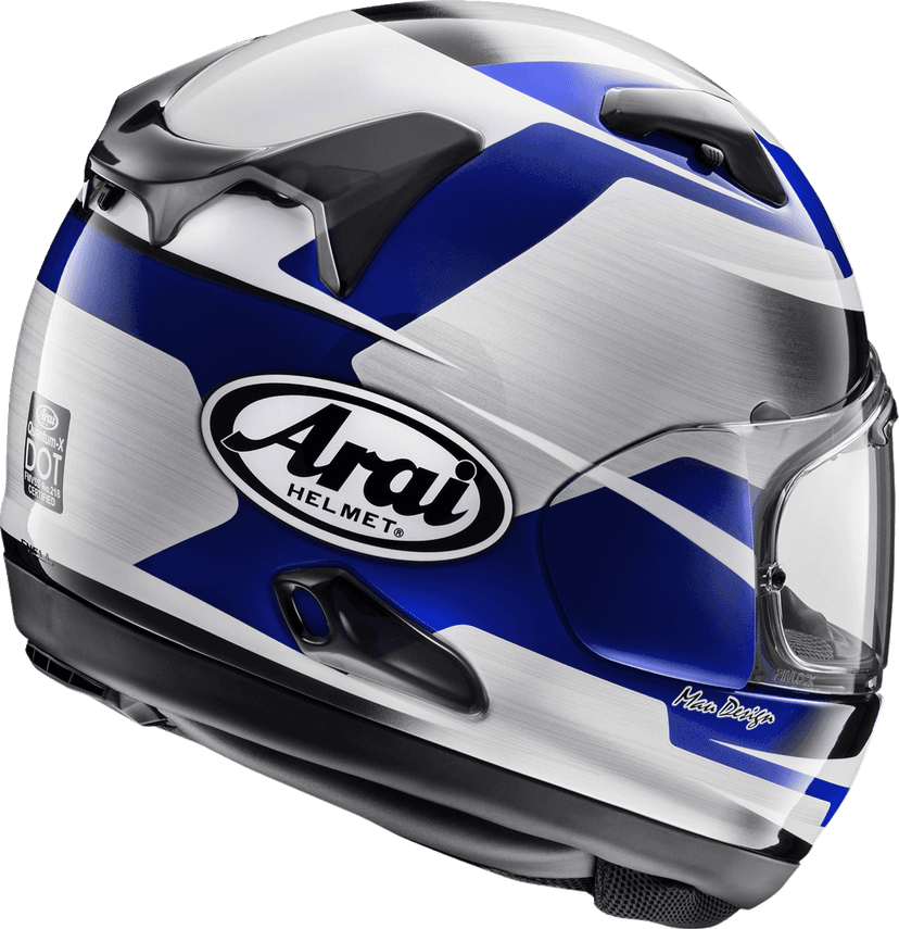 ARAI HELMETS 0101-18124 Quantum-X Helmet - Steel - Blue - Medium — image 2 of 2
