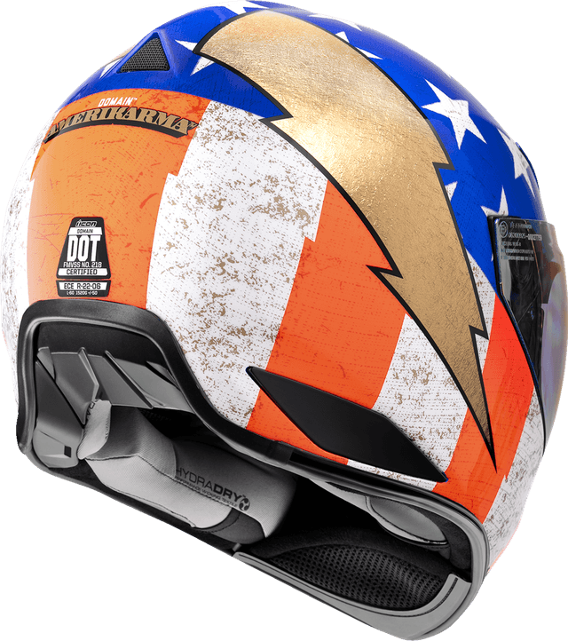 ICON 0101-18326 Domain™ Helmet - Amerikarma - Glory - Medium — image 3 of 3