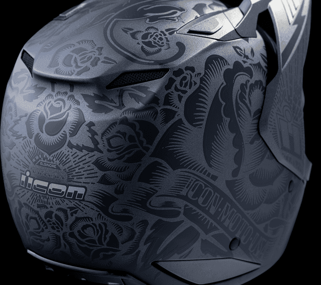 ICON 0101-18338 Elsinore™ Helmet - Darkgard - Black - XS — image 7 of 8
