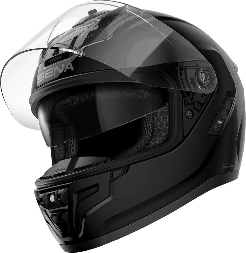 SENA 0101-18352 Phantom Helmet - Gloss Black - Medium — image 5 of 5