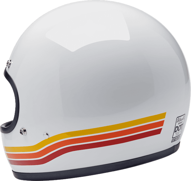 BILTWELL 0101-18362 Gringo Helmet - Sunset Spectrum - XS — image 5 of 7