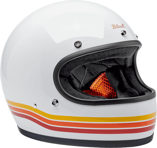BILTWELL 0101-18367 Gringo Helmet - Sunset Spectrum - 2XL — image 4 of 7