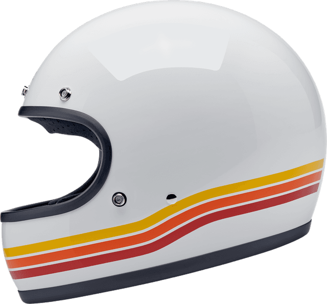 BILTWELL 0101-18367 Gringo Helmet - Sunset Spectrum - 2XL — image 7 of 7