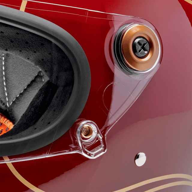 BILTWELL 0101-18376 Gringo S Helmet - Flames - Gloss Garnet Red - Medium — image 4 of 10