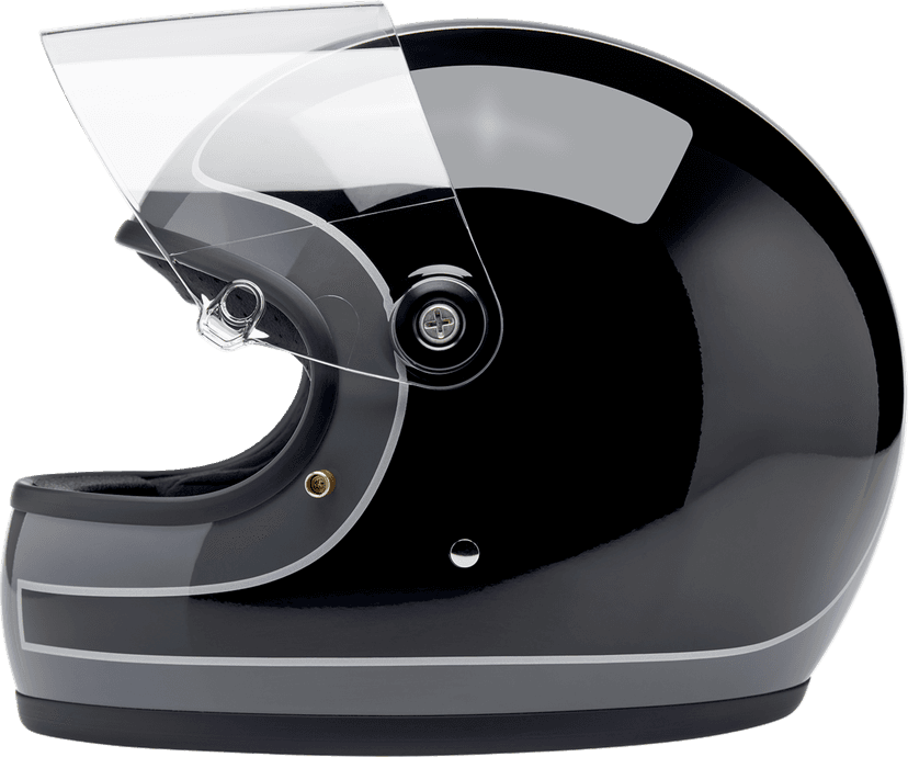 BILTWELL 0101-18383 Gringo S Helmet - Tracker - Gloss Storm Gray/Black - Large — image 4 of 10
