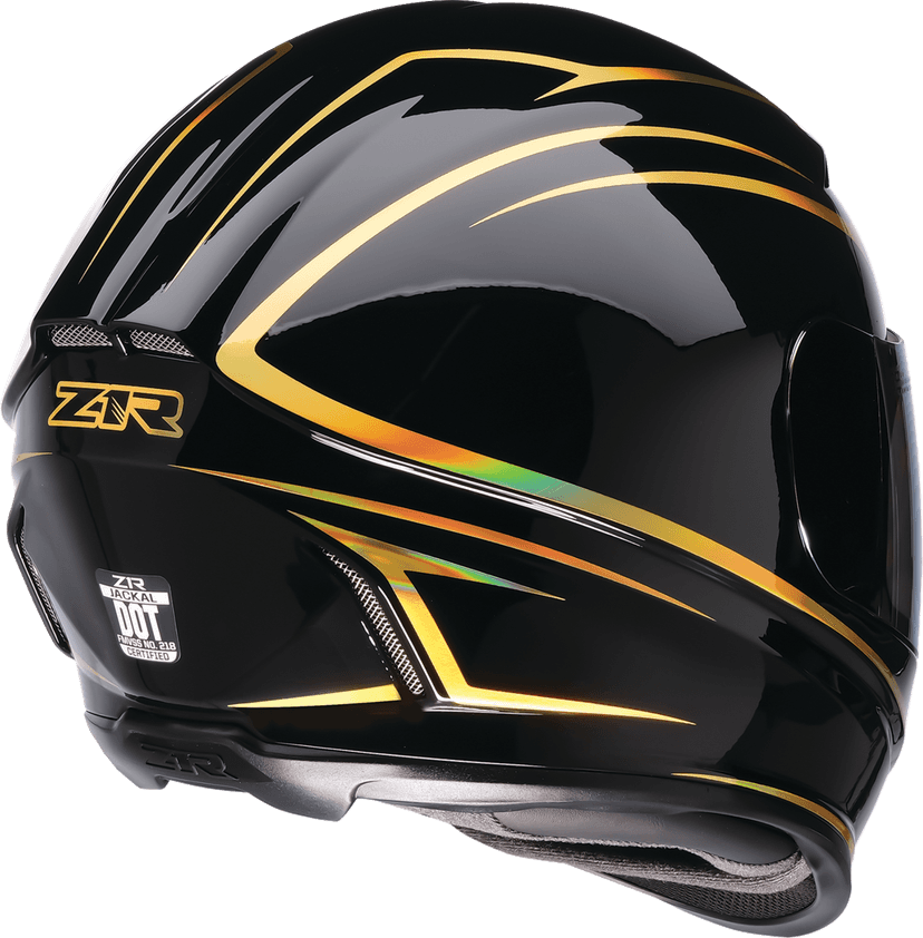 Z1R 0101-18405 Jackal Helmet - Foil - Black/Gold - Small — image 4 of 4