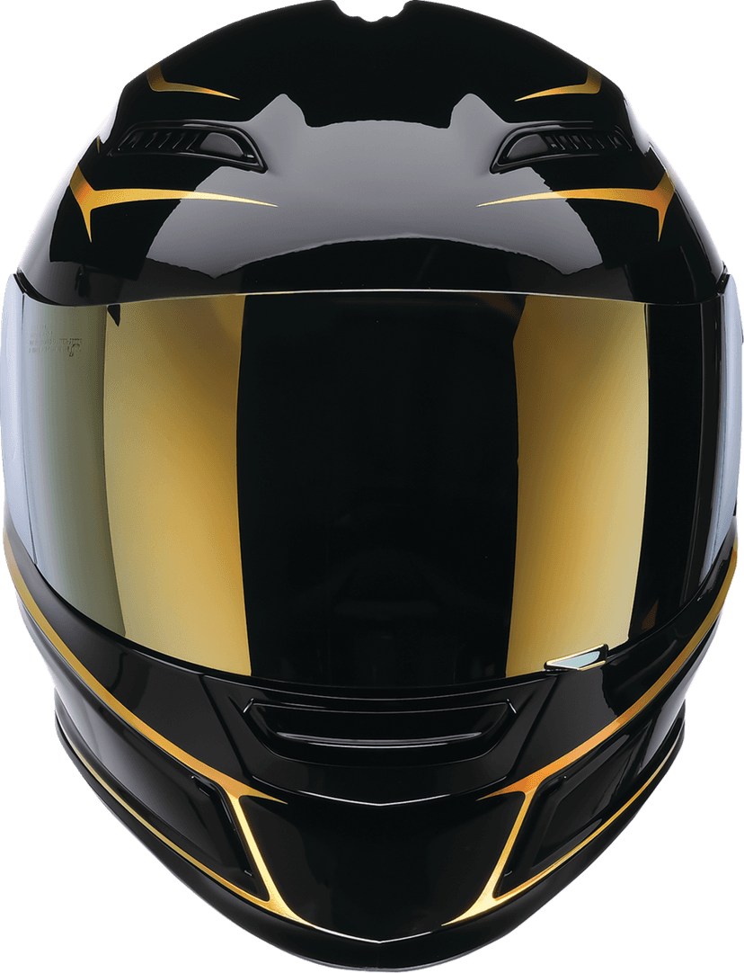 Z1R 0101-18407 Jackal Helmet - Foil - Black/Gold - Large — image 2 of 4