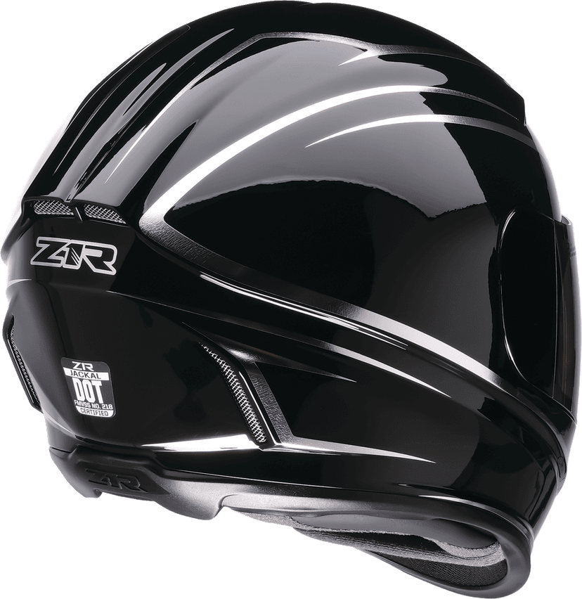 Z1R 0101-18413 Jackal Helmet - Foil - Black/Silver - Large — image 4 of 4