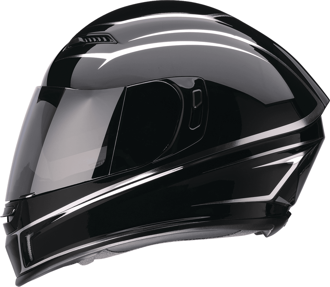 Z1R 0101-18415 Jackal Helmet - Foil - Black/Silver - 2XL
